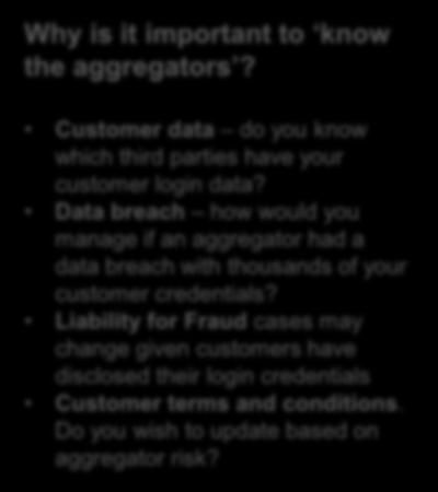 Customer data do you know which third parties have your customer login data?
