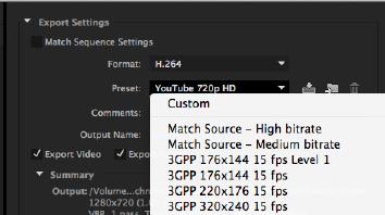 It is not recommended to choose Match Sequence Settings in the Export Dialog box as that would require the user having the necessary codec. The best setting for web codec is H.264.