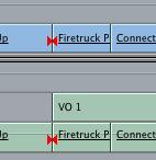 5. ) Repeat steps 3 and 4 to properly mix VO 4. 6.) Place your playhead at the beginning of VO 1. 7.