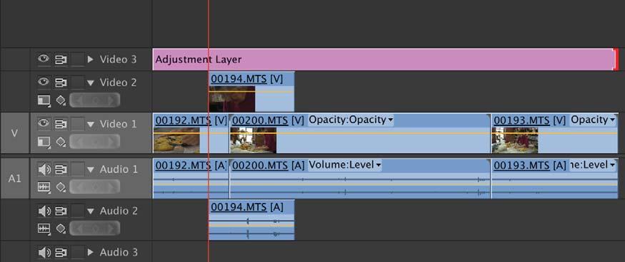 Applying effects to multiple clips - Go to New Item Button in the Project Panel > Adjustment Layer > OK - Drag and drop Adjustment Layer from Project Panel on the top Video Track in Sequence - Resize