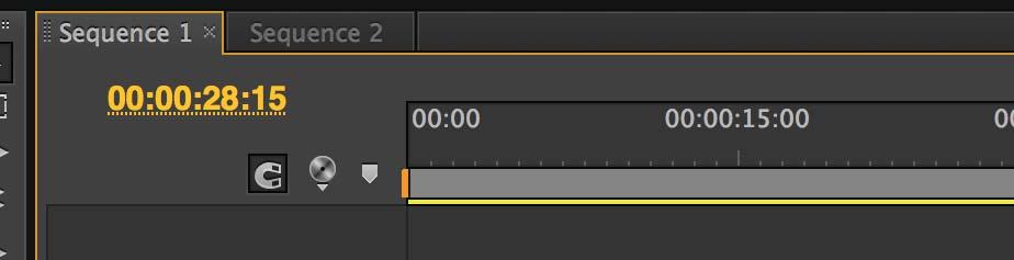 Creating a new Sequence - Go to New Item Button > Sequence - Select Preset: AVCHD 1080p50 - Name Sequence - The Sequence will be opened in the Timeline Panel Opening a Sequence in