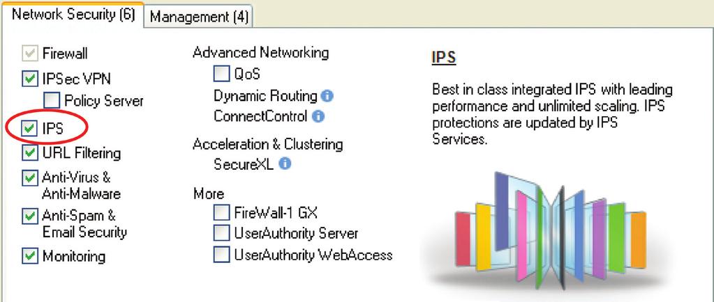 Check Point R70 SmartDashboard Enable IPS Multiple solutions from multiple vendors require more