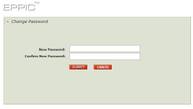 2.5 Password Reset Screen Allows users to reset their Password. This screen is accessed by clicking the Forgot Password?