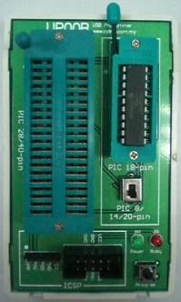 Pin 1 18-pin PIC Microcontroller Plug in the microcontroller at the ZIF Socket 20 pin (indicated on the