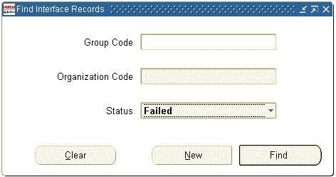 Error Handling Correcting Errors If any organization data fails to process, you can find these records in the Organization Copy Interface form, make appropriate changes, and resubmit them by running