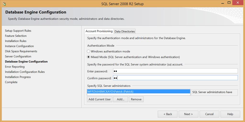 page 54 3- Please, contact with your administrator to help you install Microsoft SQL Server 2008 R2 or for more information please visit this link: How to Install Microsoft SQL Server 2008 R2.