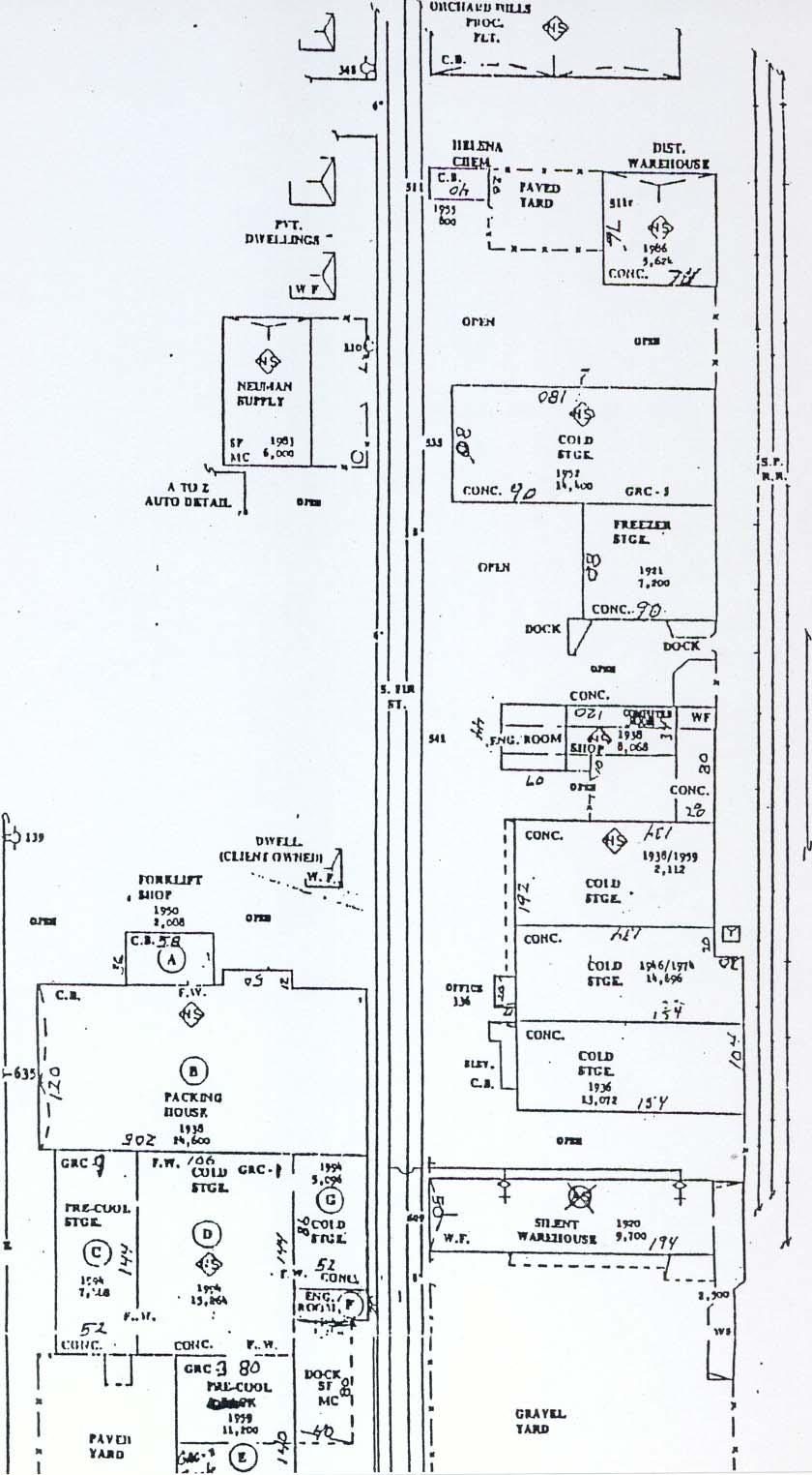 GRC COMPLEX NAUMES, INC. Building Layout and Tax Lot Outline GRC Barnum Bldg (2-story Cold Storage) Barnum Freezer (3-story Freezer Storage) GRC COMPLEX 37-1W-30CA Tax Lot #7101 2.