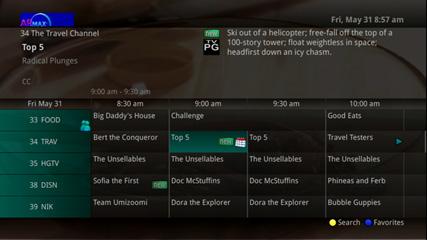 MyTV MyDVR Guide 4. A Reminder icon will appear next to the program on the Guide to indicate a Reminder has been set for that program. The Reminder function can also be selected by: 5.