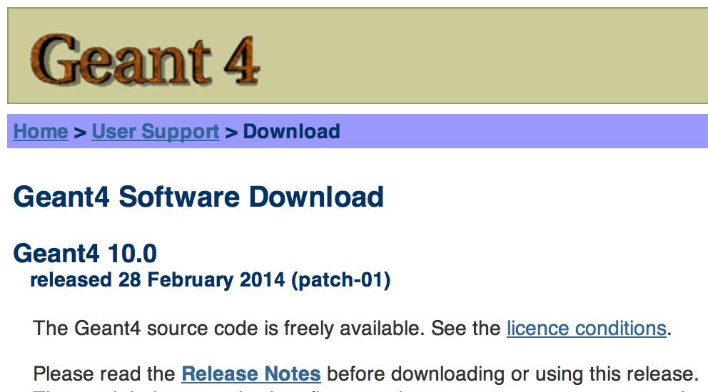 What to Look for in the Release Notes Each Geant4 release comes with a