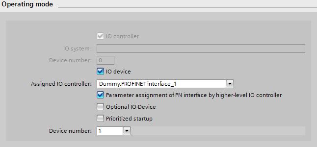 configuring each I-device separately, the IO controller has to be able to adjust the PROFINET device name and the IP addresses of the I-devices.
