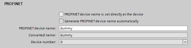 3 Valuable Information 10. Select the "Ethernet addresses" in the area navigation and disable the checkbox "Generate PROFINET device name automatically". Figure 3-17 11.