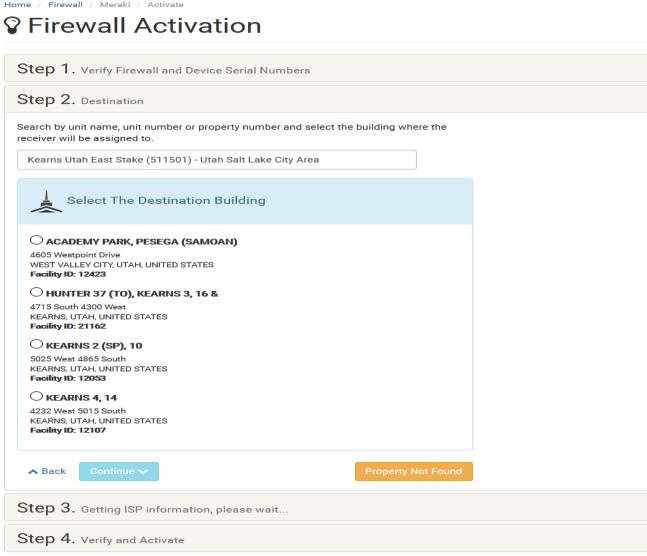 When doing property search, please use the serial number from Cisco firewall you are replacing. Step 2: Configure Firewall via TM Search for Firewall Serial Number 9.