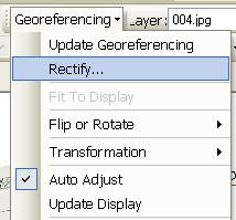 13) Once you are content with your image fit in your GIS, there are two options to finalize the images as georeferenced datasets.