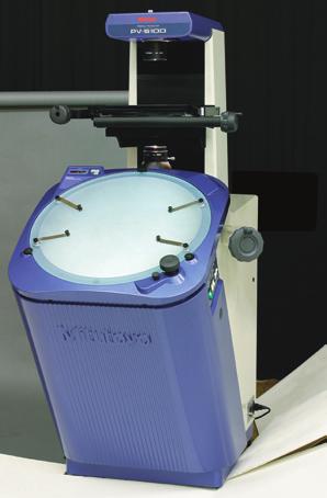 PV-5110 Optimal for comparative inspection such as tracing of a projected image or observation of a contour with the 500mm forward-tilted screen.
