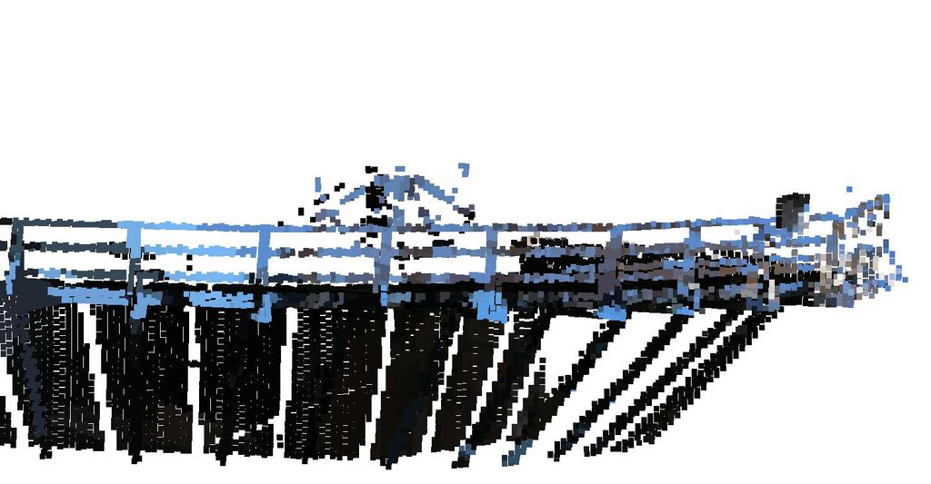 Figure 6: Leica C10 laser scanner point cloud colored using smartphone data.