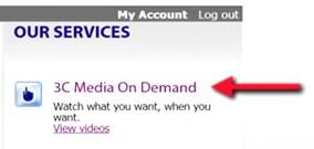 3C Media on Demand Click on 3C Media on Demand. (Fig. 1) You will be directed to the 3C Media On Demand page.