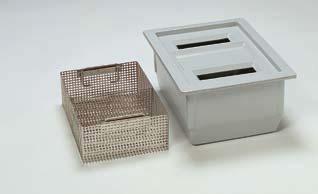 Instrument Trays and boxes and disinfectant ¾ + ¾ / PVC ¾ + ¾ PPO -9 Perforated stainless steel, instrument tray