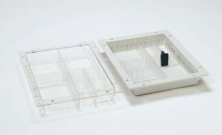 Trays and partitions 0-606 Trays for use with partitions x x 0mm x x Partitions mm ( ) max.