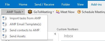 How do I use Add-in options for the plugin with Outlook?