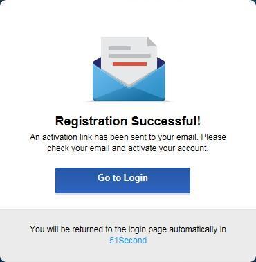 3. You will see the Registration Successful message and a confirmation email will be
