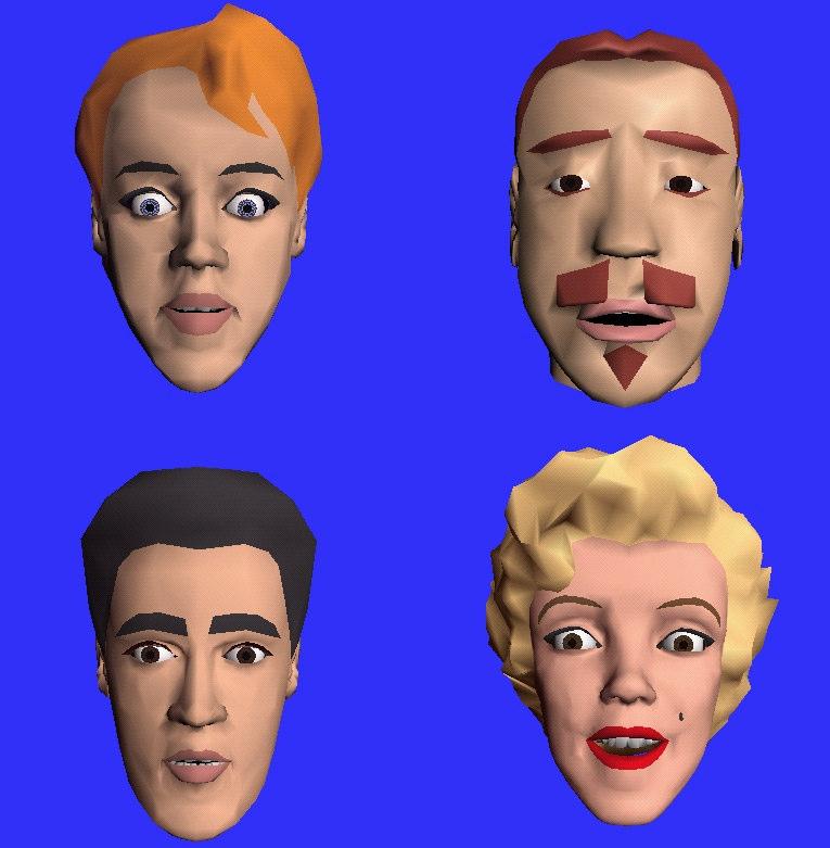 Facial Definition Parameters - FDPs Defines a specific face via 3D feature