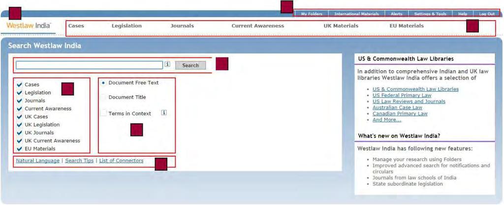 B Features to look out for Contd... A C E D F G A. Sta c Tool Bar contains links to: -The My Folder link allows the users access the documents saved in Folders created by the users.