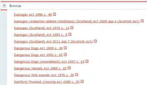 Arrangement of Act/SI UK Legisla on All the provisions within a place of legisla on are listed, enabling you to link directly to any sec on, paragraph, etc.