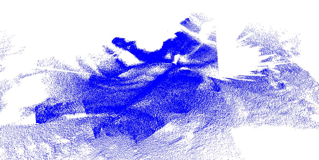 Initial visualization of the raw Alvord Basin TLS dataset The first step in assessing the Alvord Basin dataset involved the visualization of the point cloud in LViz.