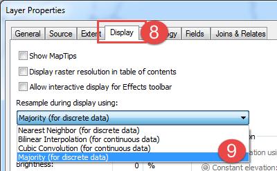 8. Select the tab labeled Display. 9.