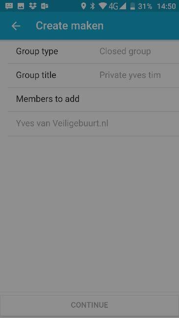 Press +Create New Group to start your own group Choose managed (closed) group