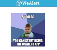 Register to WeAlert.