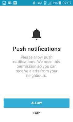 neighbours Based on your location, you will be automatically added to your