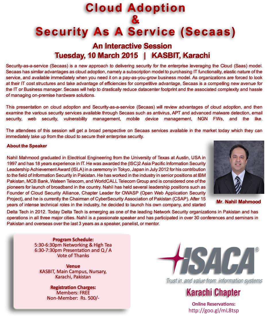 ISACA Karachi Newsletter Mar
