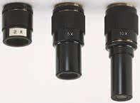 Optional Accessories Eyepieces Objectives 176-138 176-115 176-116 176-117 Magnification 10X 15X 20X Order No.