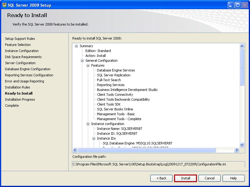 27. The SQL Server 2008 Setup runs rules to ensure that the installation process is not blocked later.
