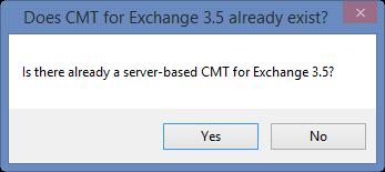 Click on the Server Db Copy and Mail-In Db Doc button to create a copy of the CMT for Exchange database on the Domino server and configure the Mail in Database document 2.