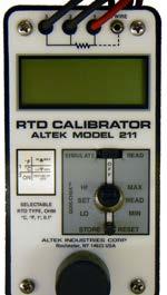 calibrators that were manufactured by Fluke* under the Altek label.