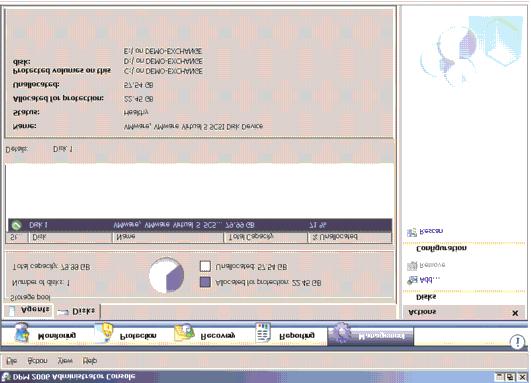 disk Cluster DAS disk Cluster SAN disk Disaster recoery Snapshots Monitor You