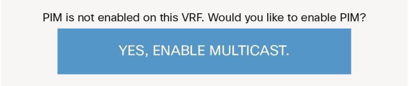 Tenant VRF2 has Layer 3 multicast enabled for the VRF instance, but not all the bridge domains have Layer 3 multicast enabled.