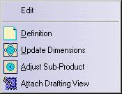 Resizing an Item Reservation This task explains how to resize an item reservation. 1. Right-click the item reservation. 2. Select the item reservation object on the pull-down menu.