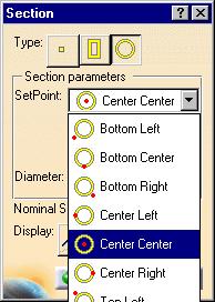 The point on the item reservation face from which the run will start depends on the set point of the run.