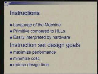 (Refer Slide Time: 2:27) Now we will have to carry the distinction between assembly and machine instructions. So we will be talking of the relationship between machine language and assembly language.