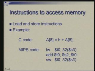 (Refer Slide Time: 16:41) Now let us come back to instructions with excess memory which allows data to be moved between registers and memory in other direction.