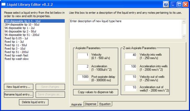 3 Specifying pipette speed and accuracy Opening the Liquid Library Editor Opening the Liquid Library Editor Before you start You must be logged in as an administrator or technician to open the Liquid