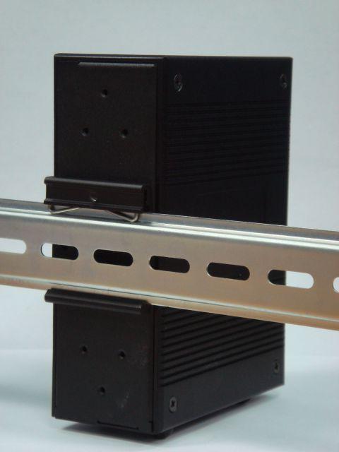 Step 2: Push the IDS-5042 toward the Din-Rail until you heard a click sound. Figure 2-2 2.