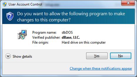 Installing dbdos PRO 2 Installing dbdos is the same as installing any other Microsoft