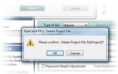 Select 'Delete Project File' from the Project menu.