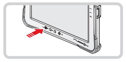 Closing the DC-IN Cover The DC-IN cover must be inserted correctly to prevent internal damage to the device.