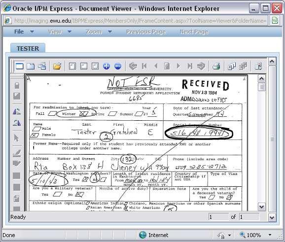 IBPMPlugin Viewer Find the document you want to view in the list, then: Click on the icon that looks like a piece of paper Click on View Click on View with Plugin Viewer The IBPMPlugin Viewer is