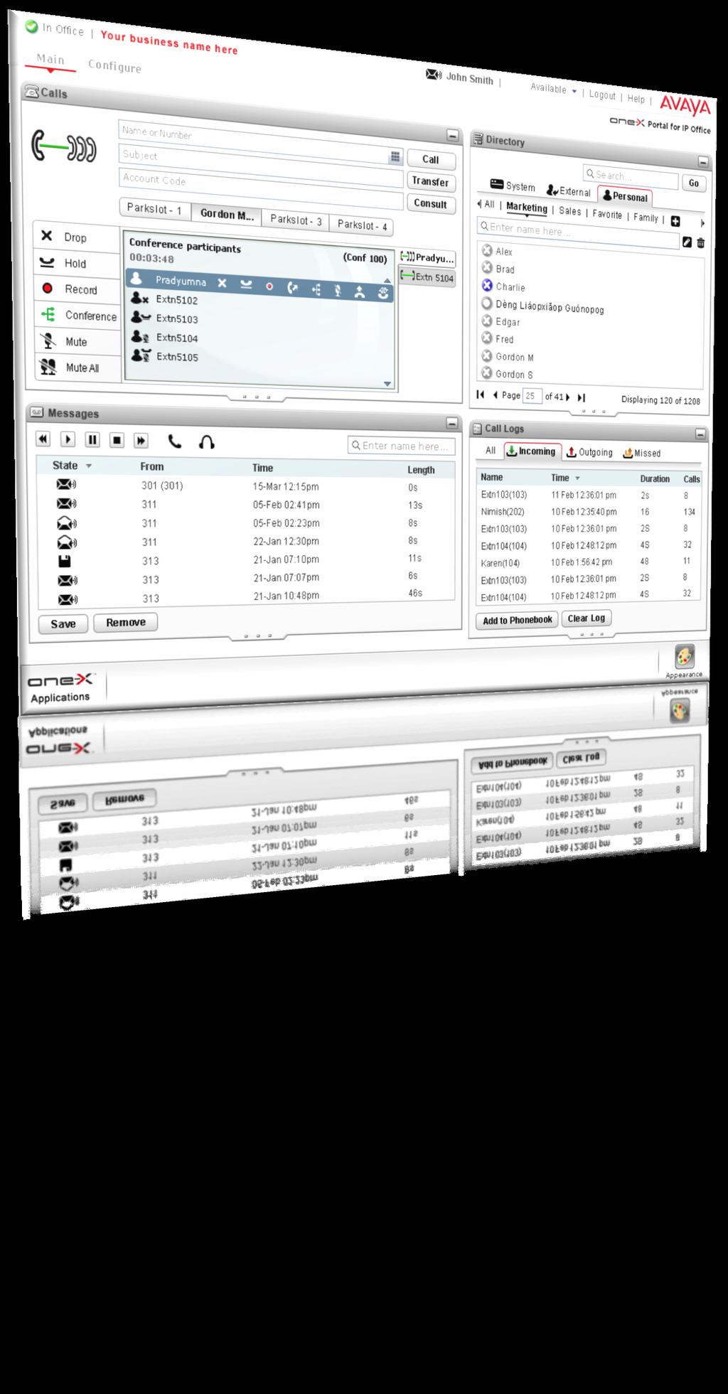 Avaya one-x Portal for IP Office Increased